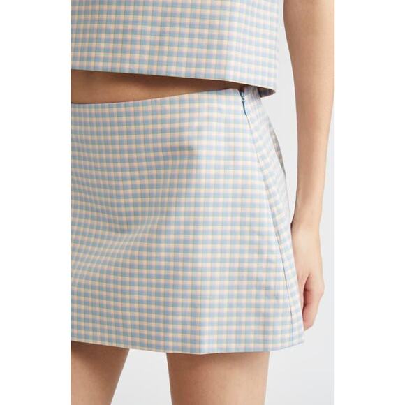 Sandy Liang Juice Skirt In Picnic Gingham - 2 - Picture 7 of 7